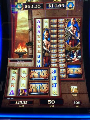 Spartacus slot machine